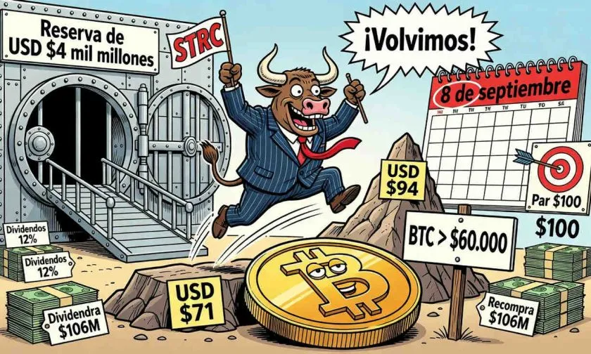 Acciones de Stretch (STRC) suben 30% impulsadas por ventas de bitcoin y recompra
