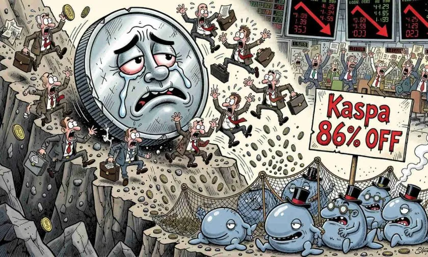 Kaspa se aferra a los $0,028 tras una caída del 86% desde su máximo histórico