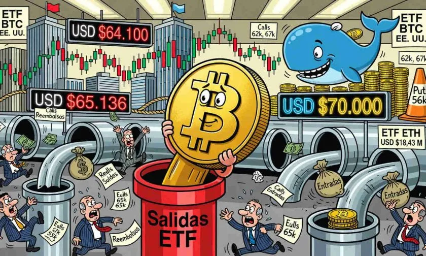 Bitcoin reabre la pelea por los USD $70.000 a medida que los ETF frenan las salidas