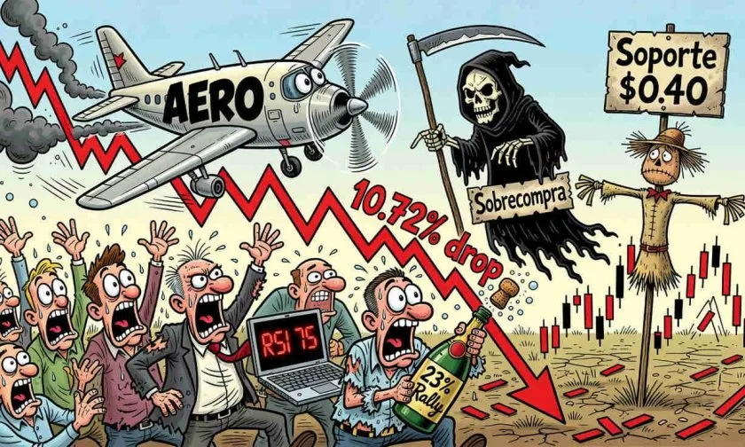 Aerodrome Finance (AERO) se desploma un 10,72% mientras el volumen estalla a niveles récord
