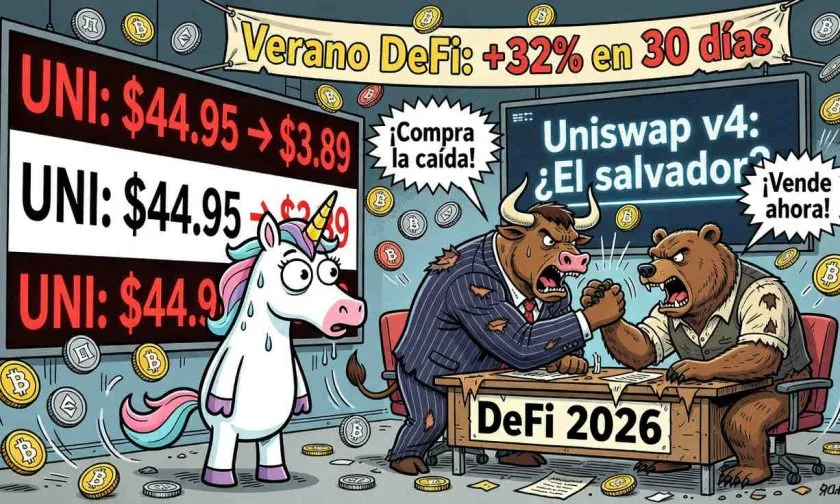 Uniswap (UNI) se consolida en USD $3,89 mientras el mercado de DeFi espera catalizadores