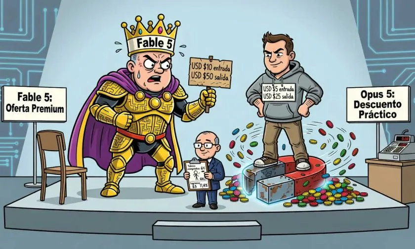 Fable 5 de Anthropic capta solo 6% de tokens en sus primeros dos meses