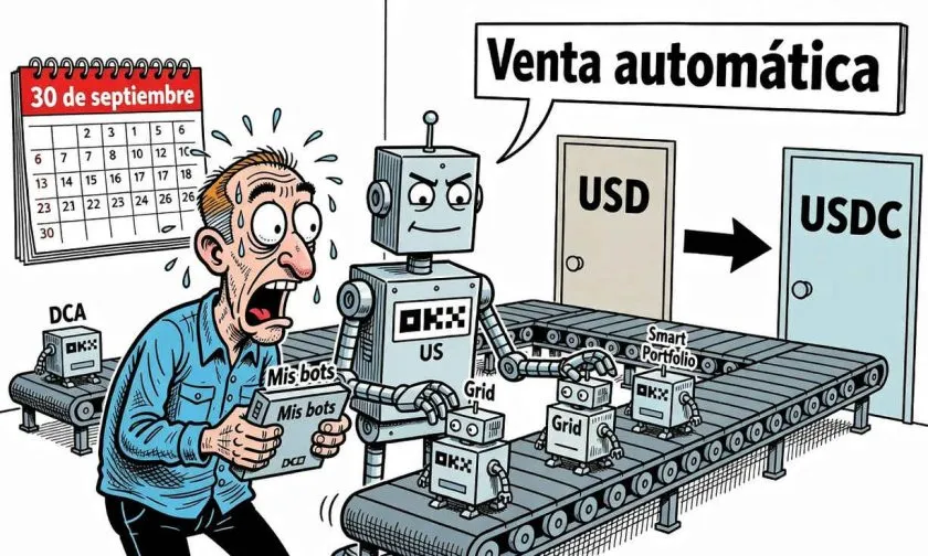 OKX US cerrará pares en USD y venderá posiciones de algunos bots el 30 de septiembre