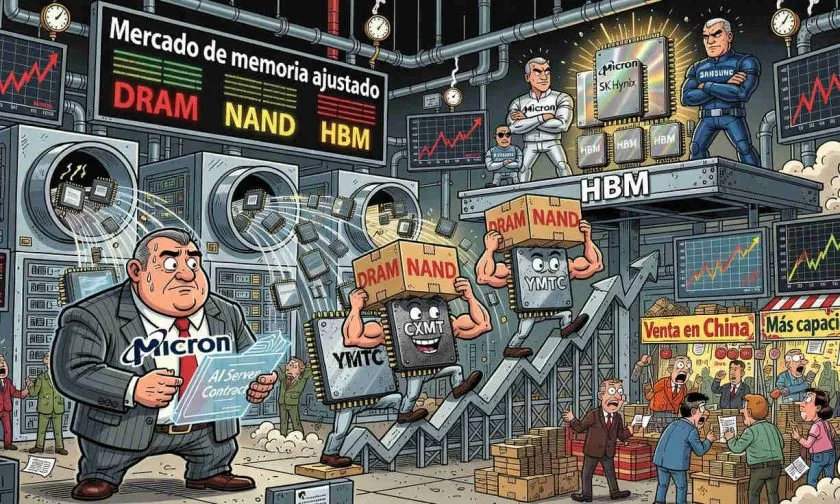 Micron reconoce avance de CXMT y YMTC mientras la memoria para IA sigue bajo presión