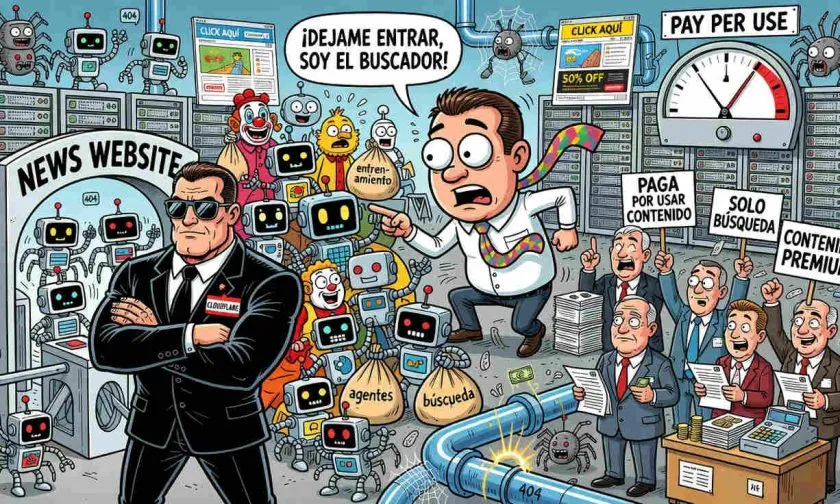 Cloudflare bloqueará bots de IA por defecto y presiona pagos a editores