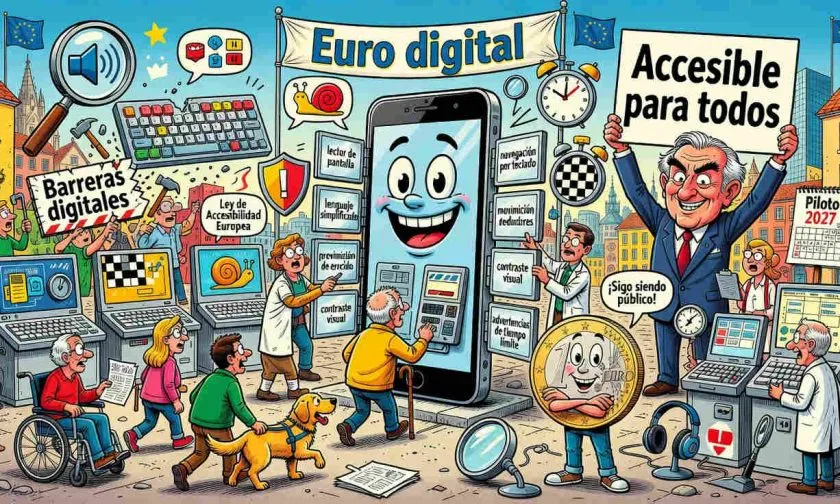 BCE diseña una app del euro digital con accesibilidad por encima de la norma europea