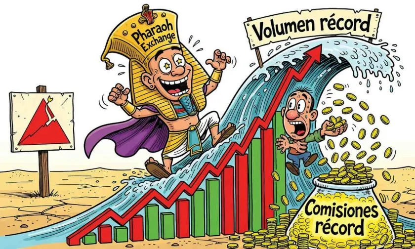 Pharaoh Exchange marca récord mensual de volumen y comisiones en Avalanche