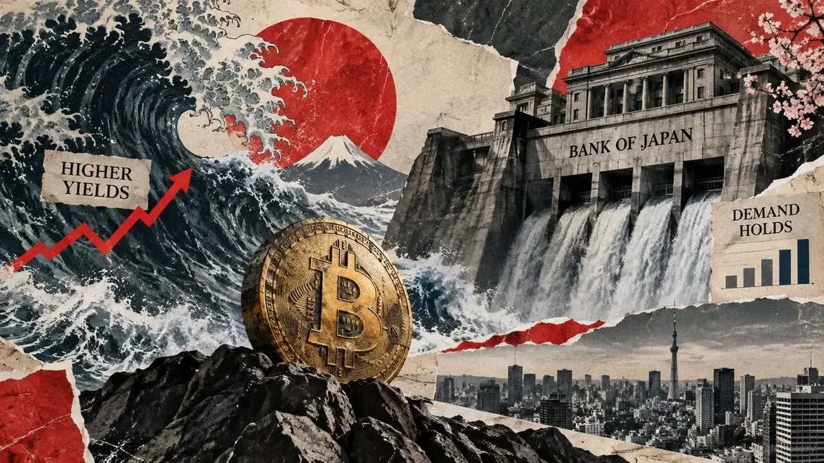 Japan's 20-year bond auction clears at 3.856%, raising concerns for Bitcoin