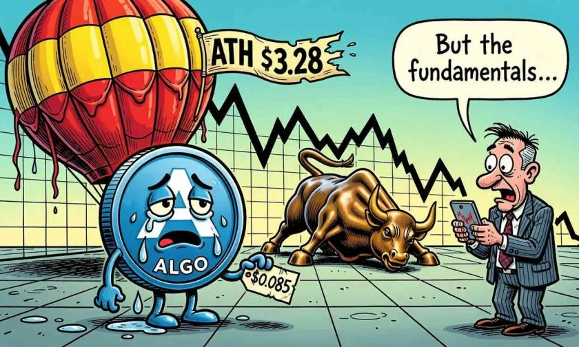 ALGO pierde 97% desde su máximo histórico y rompe soportes críticos