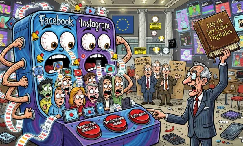 Meta rechaza hallazgo preliminar de la UE sobre diseño adictivo en Facebook e Instagram
