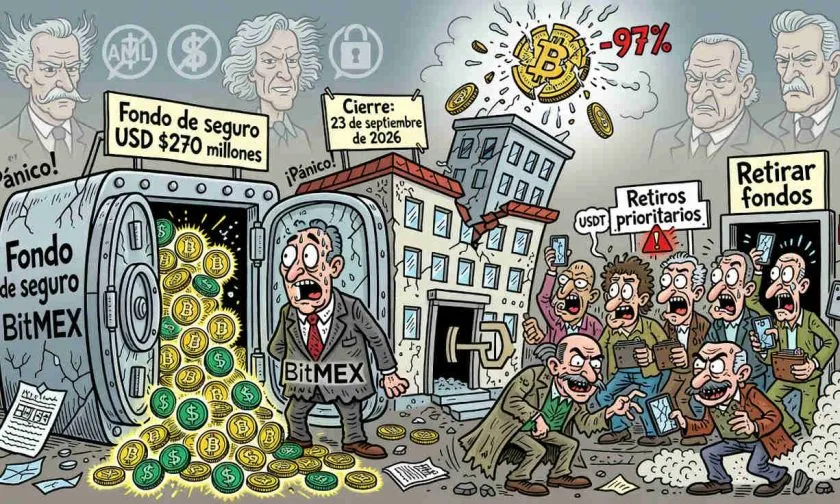 BitMEX cerrará en septiembre y deja en el aire un fondo de seguro de USD $270 millones