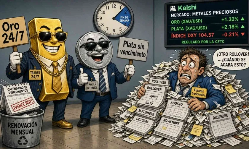 Kalshi lanza contratos perpetuos de oro y plata regulados por la CFTC