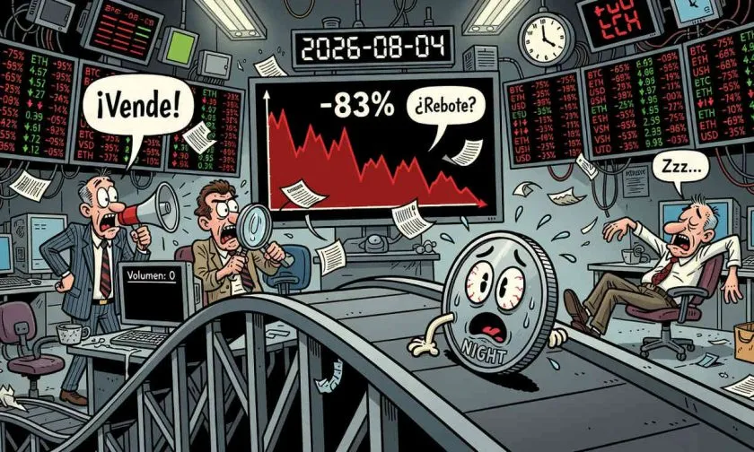 Midnight ($NIGHT) avanza 3% pero enfrenta bajo volumen y tendencia bajista