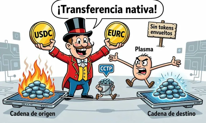 Circle implementa USDC, EURC y CCTP en la red Plasma para pagos con stablecoins