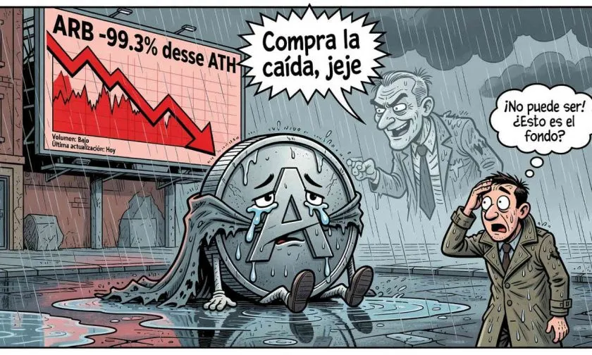 El colapso de Arbitrum: ARB pierde el 99,3% y busca un piso en los $0,077