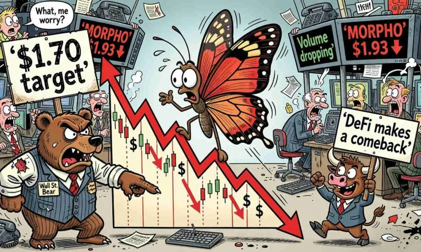 Morpho cae un 3.64% mientras los alcistas pierden fuelle: ¿prepararse para los USD $1.70?