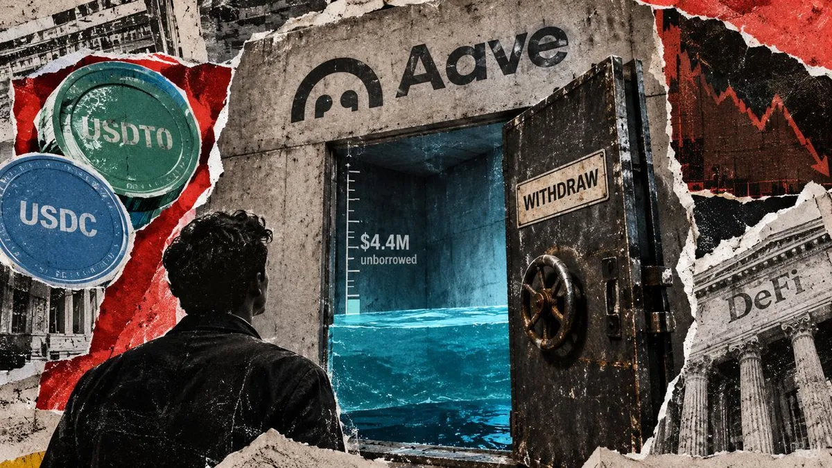 Aave's $55 million stablecoin pool reveals only $4.4 million for withdrawal