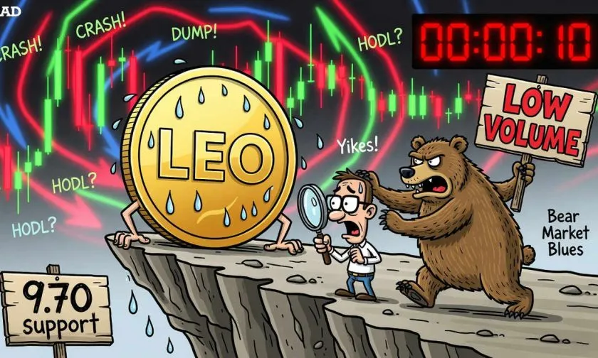 LEO se aferra a los $9.79 mientras el volumen colapsa: ¿calma antes de la tormenta el 16 de junio de 2026?