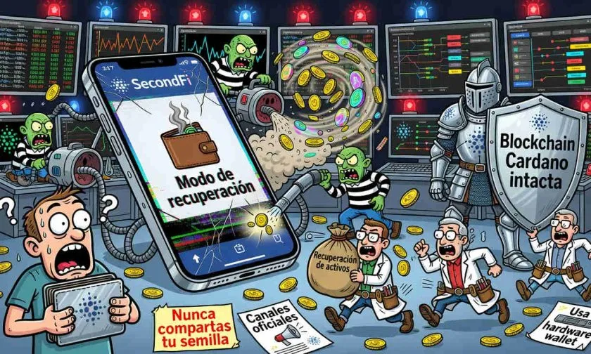 SecondFi entra en modo recuperación tras hackeo de app vinculada a billeteras Cardano