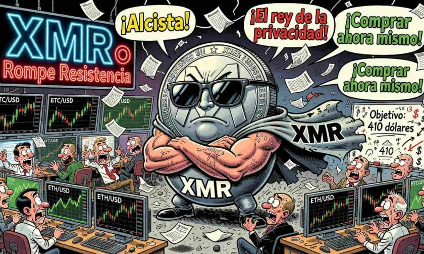 Monero (XMR) supera los $400 por primera vez en semanas con un aumento del 4,30%