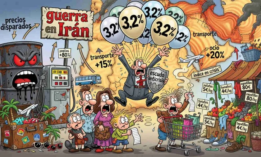 Inflación en España sigue sobre 3% por tercer mes consecutivo por impacto de la guerra en Irán