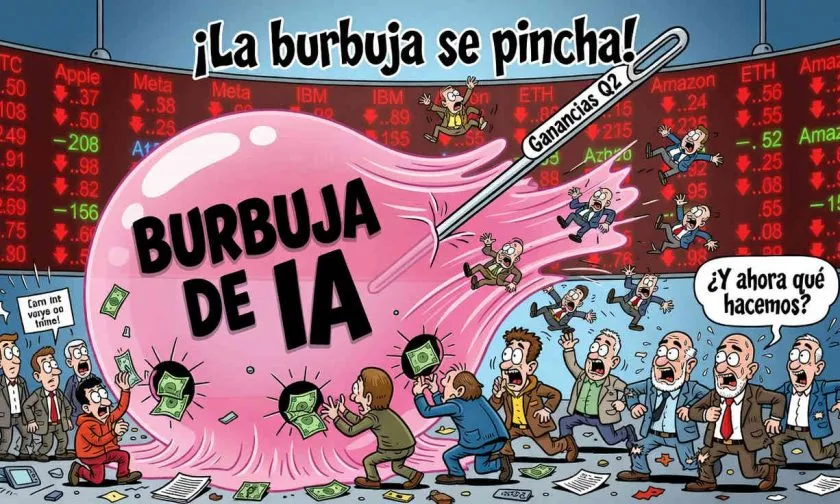 Resultados trimestrales de tecnológicas sugieren fin de la burbuja de IA