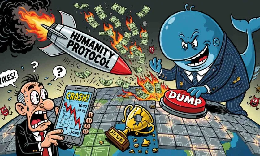 Humanity Protocol ($H) se desploma 8.9% y marca nuevo mínimo semanal