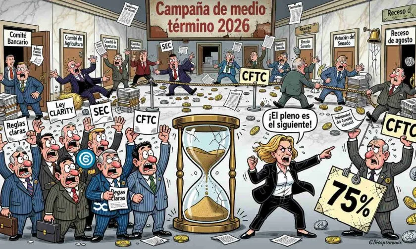 CLARITY Act pierde impulso en EE. UU. y Galaxy Digital recorta a 60% sus probabilidades de éxito