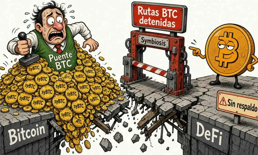 Symbiosis detiene su puente de BTC tras acuñar tokens sin respaldo