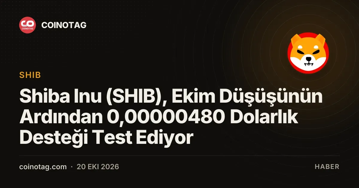 Shiba Inu fiyatı 0,00000497 dolara gerilerken 0,00000480 dolar desteği test ediliyor
