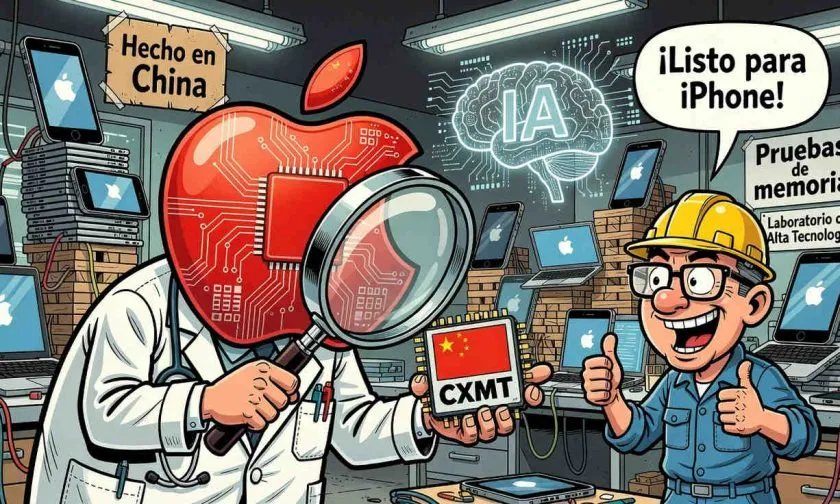 Apple prueba chips de CXMT de China para sus iPhone y MacBook