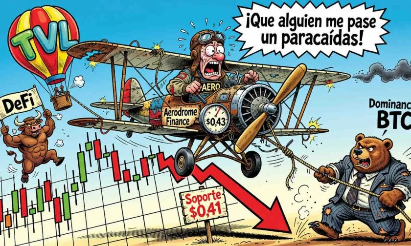 Aerodrome Finance (AERO) lucha por no desplomarse: ¿el soporte de USD $0,41 será la salvación?