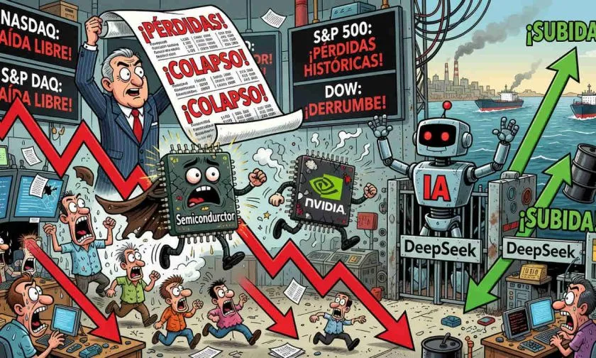 Nasdaq cae con fuerza tras Samsung y DeepSeek mientras se desploman acciones de chips