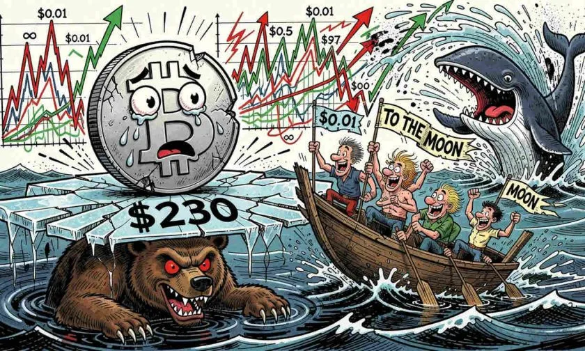 Bitcoin Cash lucha por mantener el soporte de $230 tras caída diaria del 2%