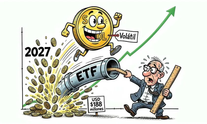 ETF de Solana registra entradas récord de USD $188 millones y alimenta las apuestas hacia 2027