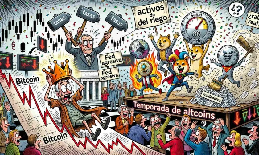 Glassnode detecta temporada de altcoins, pero advierte: caída de Bitcoin impulsa la señal