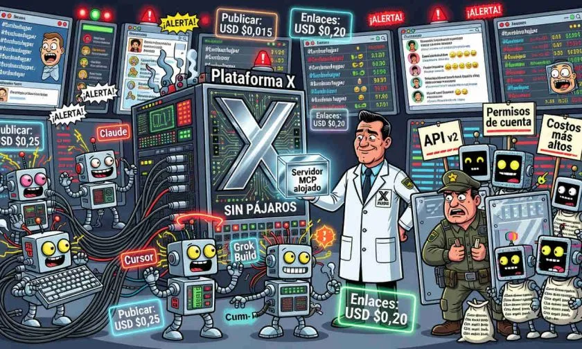 X lanza servidor MCP para conectar asistentes de IA con su plataforma