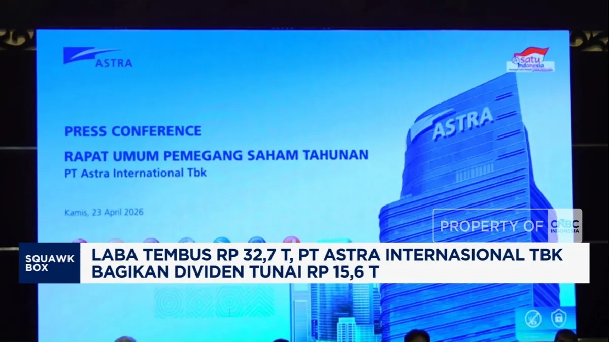 Video: Laba Rp 32,7 Triliun, Astra Internasional Bagikan Dividen