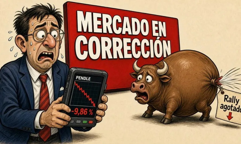 Pendle (PENDLE) cae un 9,86 % mientras prueba soporte clave tras rally del 94 %