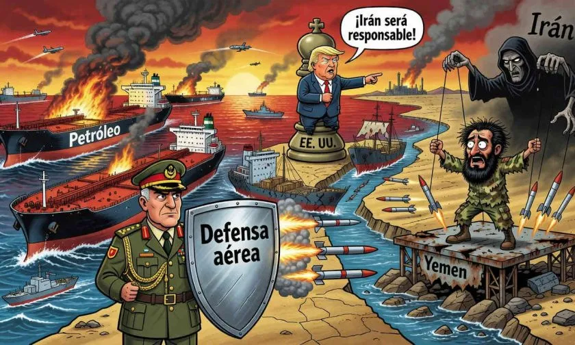 Arabia Saudita bombardea objetivos hutíes tras ataques contra petroleros en el Mar Rojo