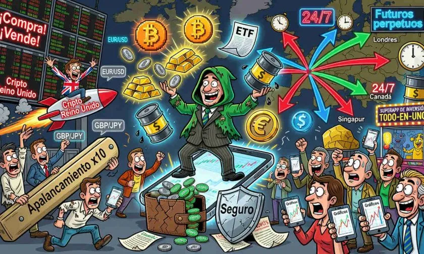 Robinhood expande futuros perpetuos en Europa y prepara su lanzamiento cripto en Reino Unido