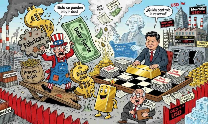 China acelera la compra de oro físico mientras crece la presión sobre el dólar