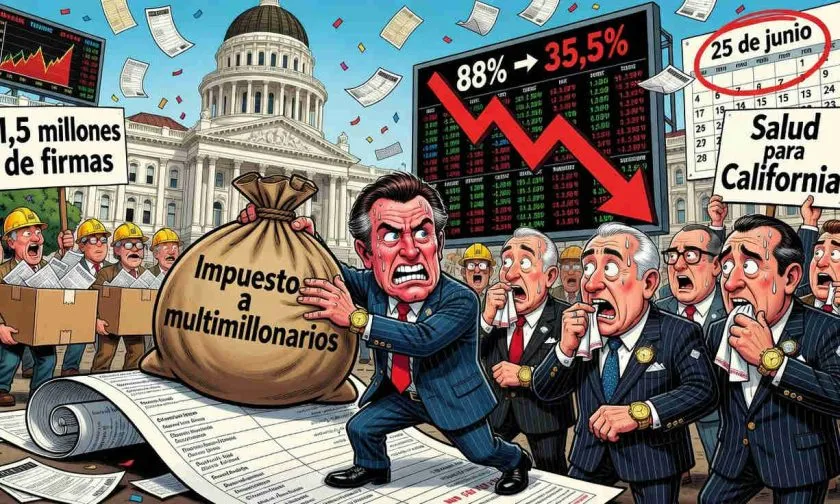 Mercados de predicción ven desplome en apuestas sobre impuestos a multimillonarios en California