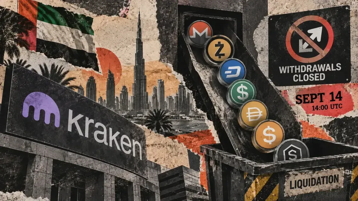 Seven assets enter Kraken liquidation window after withdrawals close Monday