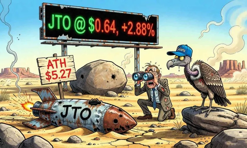 JTO en zona de quiebre: el rebote del 2.88% desafía la tendencia bajista de 2026
