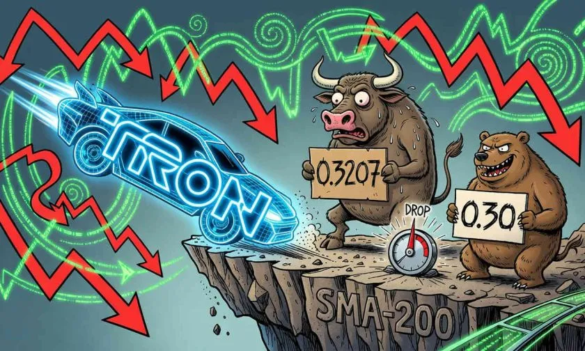 TRX se aferra a los $0.32 mientras el volumen se desploma un 21.5% en 24 horas