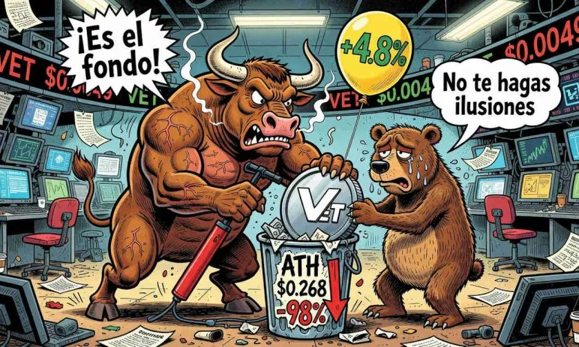 VeChain (VET) rompe resistencias con alza del 4.8% y volumen explosivo: ¿inicia rally alcista?