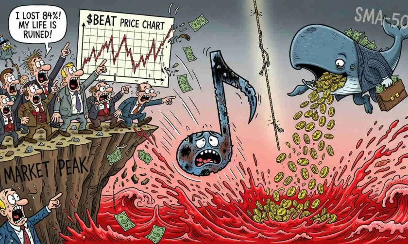El colapso de $BEAT: $400 millones evaporados en 10 días y el mercado en alerta (2026-06-22)