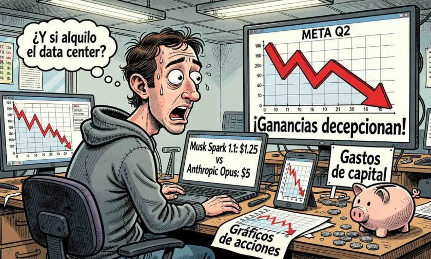 Meta incumple ganancias y su acción se desploma un 9% en preapertura