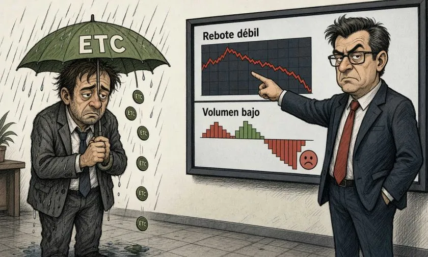 Indicadores técnicos mixtos frenan el rebote moderado de Ethereum Classic
